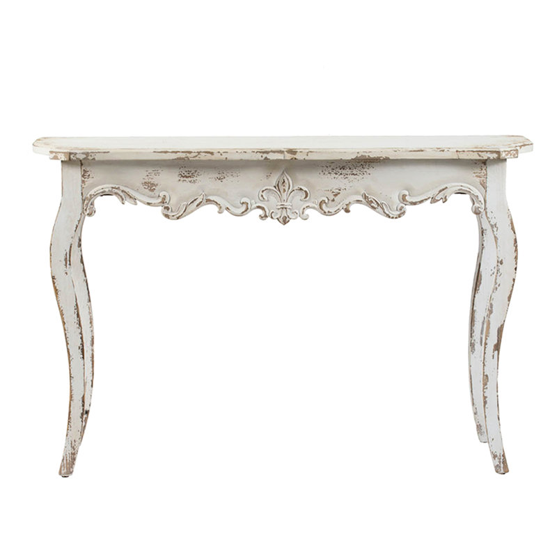 Queen Slimline Whitewash Console for Living