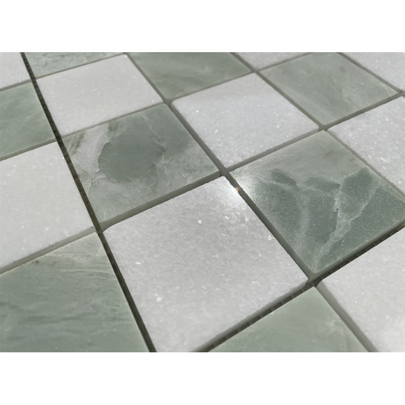 12" x 12" Marble Mosaic Sheet Subway Wall & Floor Tile