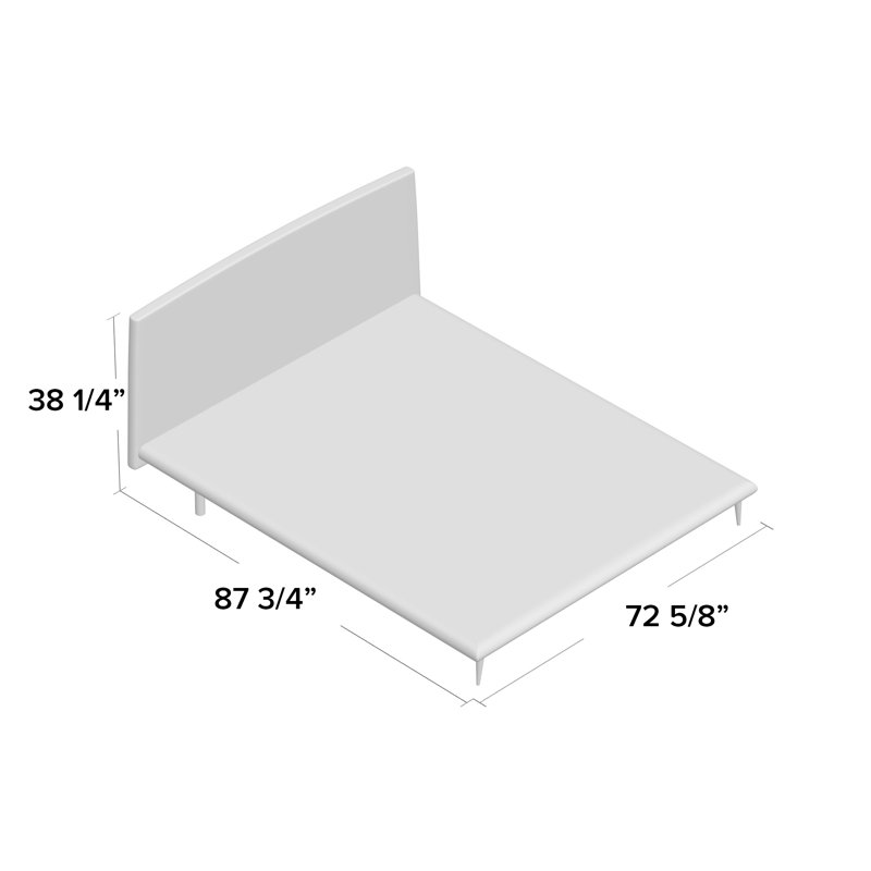 Platform Bed, King, Natural