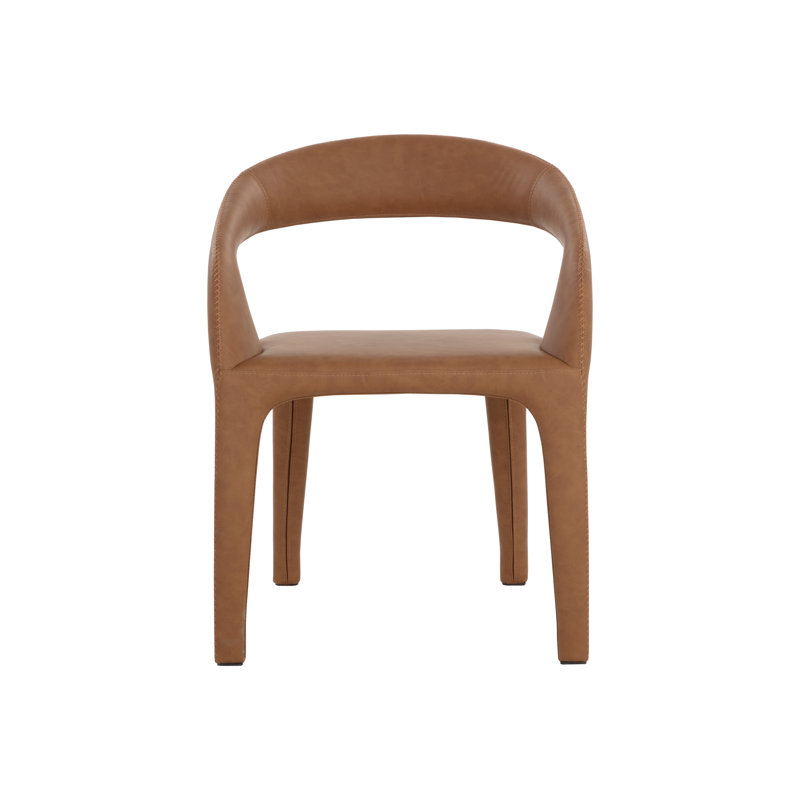 Atika Upholstered Arm Chair, Milliken Cognac