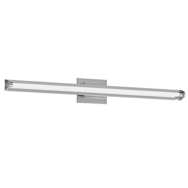 Plymouth 1 - Light LED Bath Bar, Chrome