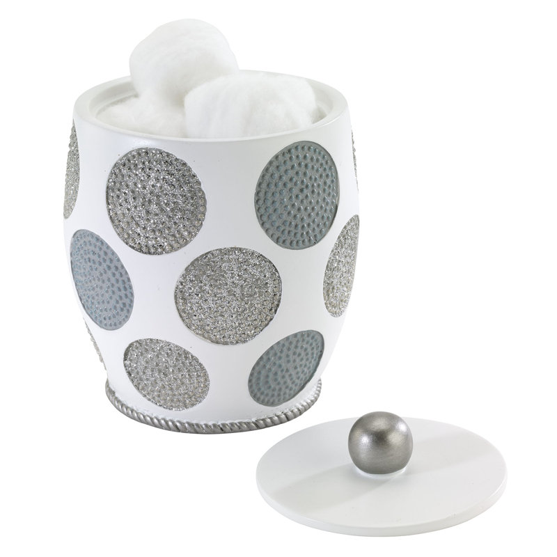 Dotted Circles Bath Shower Storage Jar