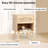 Beverely Wicker Nightstand Rattan Nightstand With 1 Storage Drawers