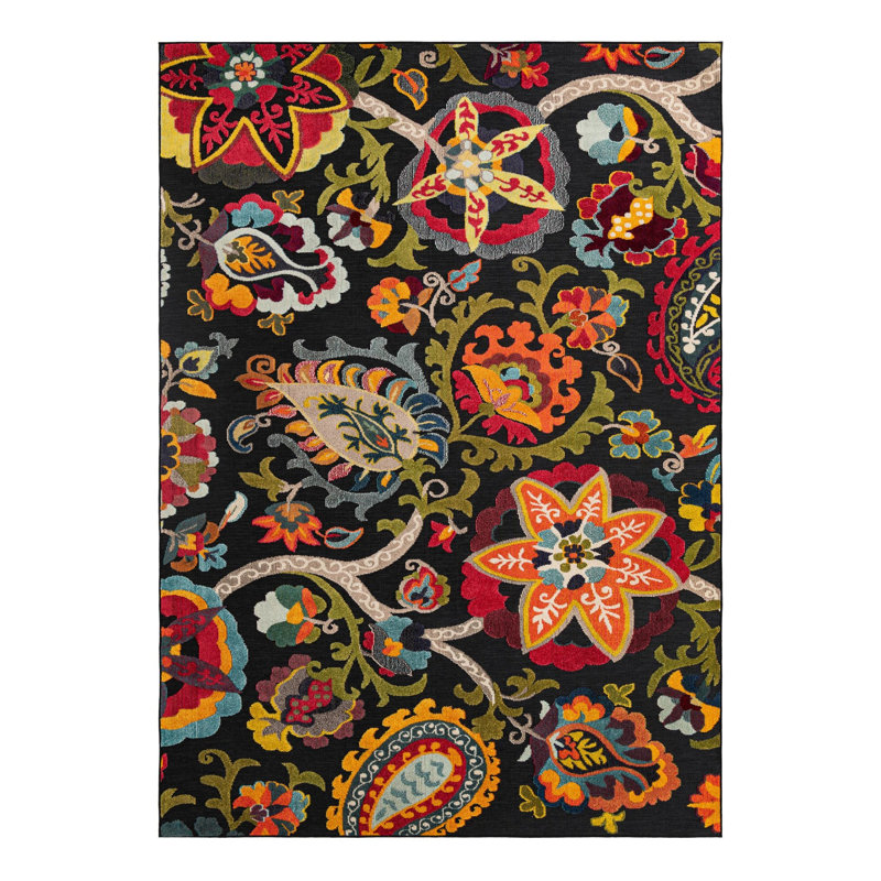 Tapis Bungalow Rose Nahla Caimin, Rectangle 9 pi x 12 pi