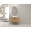 Meuble-lavabo de 30 po avec lavabo d'art en céramique et dalle de pierre artificielle