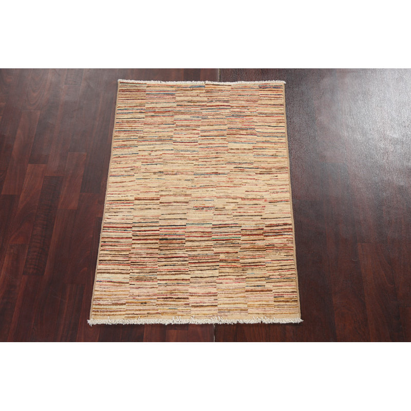 Striped Gabbeh  Oriental Area Rug 3x4