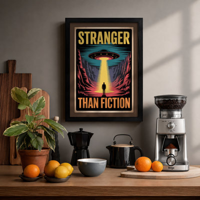 Stranger Than Fiction Retro - Framed Print
