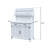 64.5 Inch Outdoor Potting Bench, Solid Fir Wood Gardening Table With Storage Cabinet, Removable Shelf For Patio Greenhouse