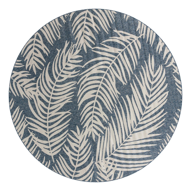 Lorewood Floral Indoor / Outdoor Rug, Round 13'