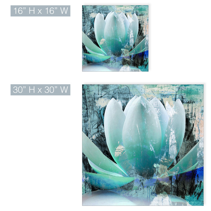 Reproduction d’art graphique sur toile tendue « Painted Petals XXIV » par Tristan Scott, H 16 po x l 16 po x P 1,5 po