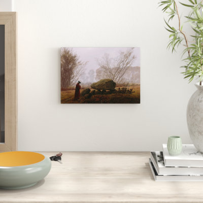 Friedrich Caspar David a Walk at Dusk - Frameless Print - Framed Print