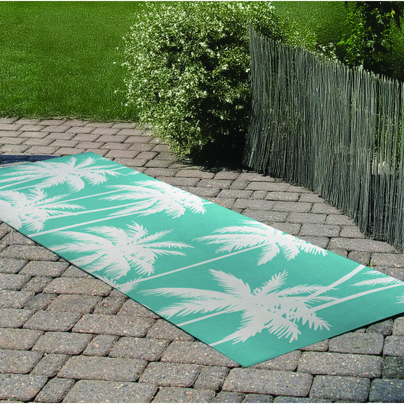 Tapis d'extérieur Palm, Tapis de couloir 2 pi 6 po x 8 pi