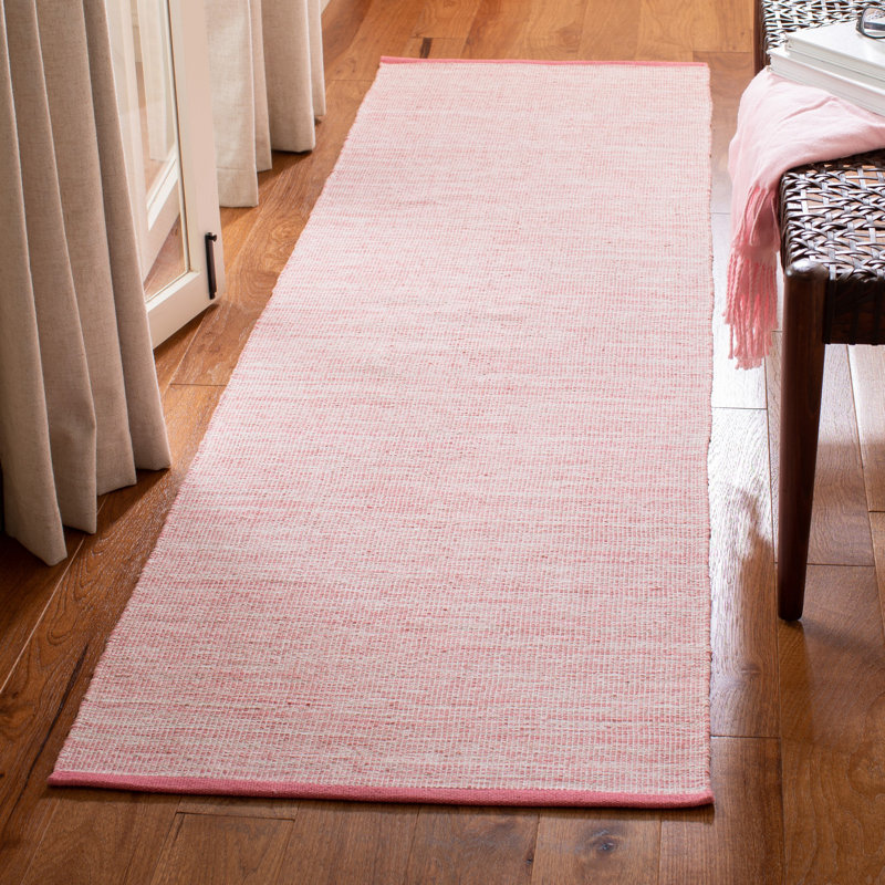 Tapis en coton à tissage plat Arwen, Tapis de couloir 2 pi 3 po x 8 pi