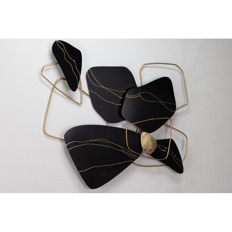 Handmade Glam Abstract Wall Decor on Metal