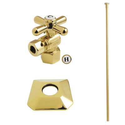 Kingston Brass Trapeze Traditional Plumbing Toilet Trim Kit With Flange