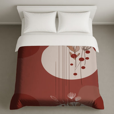 Housse de couette à motif abstrait