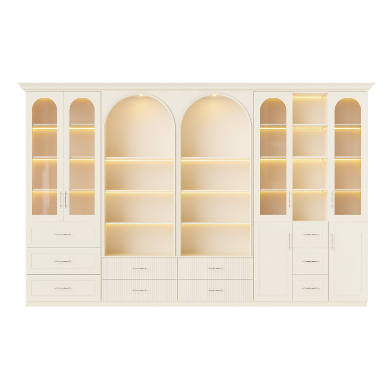 Ensemble de bibliothèque murale 3 pièces Alderman H 92,5 po
