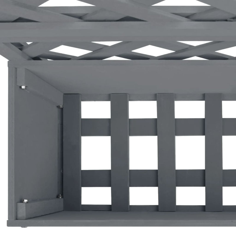 Danijel Wood Planter Box with Trellis