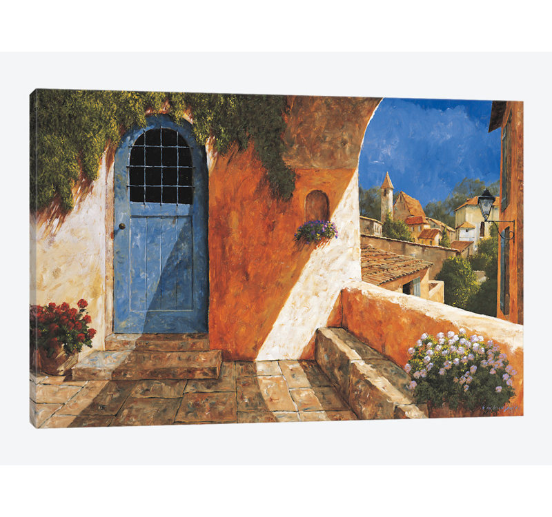 « the french door », impression sur toile, H 16 po x l 24 po x P 1 po, Toile tendue