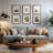 Table basse moderne en bois massif Belfield