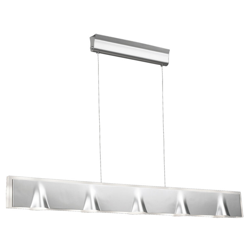 luminaire suspendu linéaire pour îlot de cuisine 5 lumières  Tempo, En aluminium