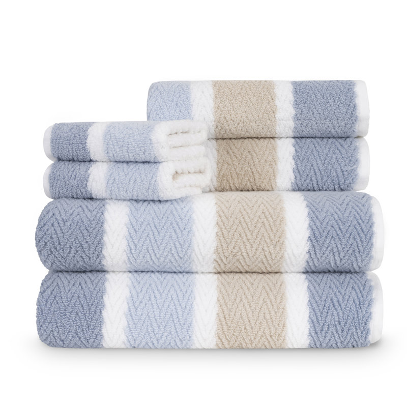 Montegue Zt Silvery Blue Oatmeal Towel Set, Silvery Blue Oatmeal
