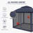 11 Ft. X 11 Ft. Pop Up Portable Gazebo with Mosquito Netting-101209004