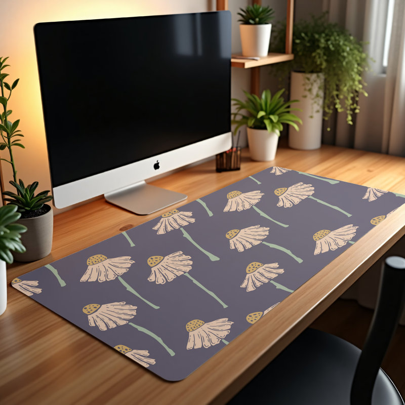 Polyester Desk Pad, 14.4x12.1