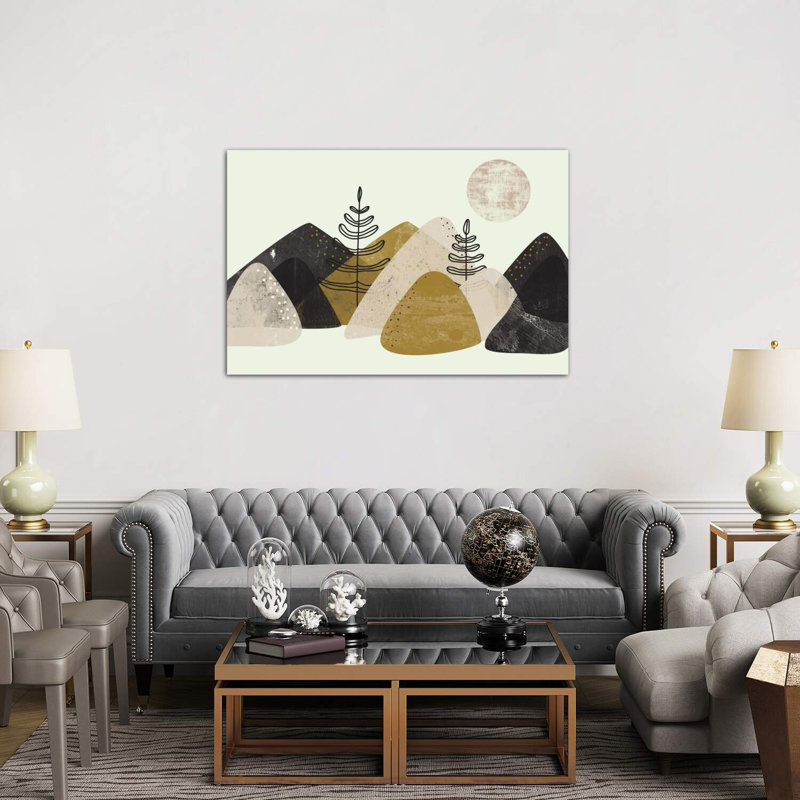 Mountains by Flatowl - Wrapped Canvas Print, 152.5 cm H x 101.5 cm W