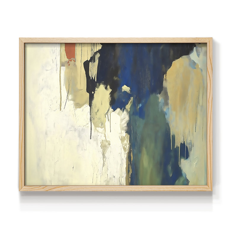 Abstrait, série XIX, reproduction encadrée, Naturel, H 11 po x l 14 po