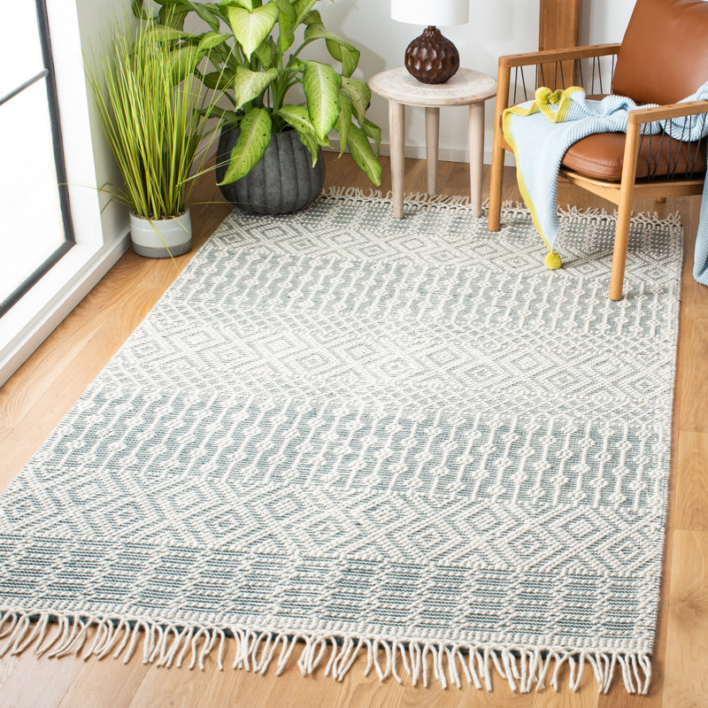 Vintage Look Hand Woven Area Rug, Rectangle 152 x 244 cm