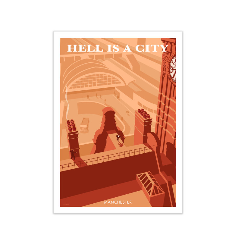 Manchester Hell by Stephen Millership - Print, 84.1 cm H x 59.4 cm W x 1 cm D, No Frame