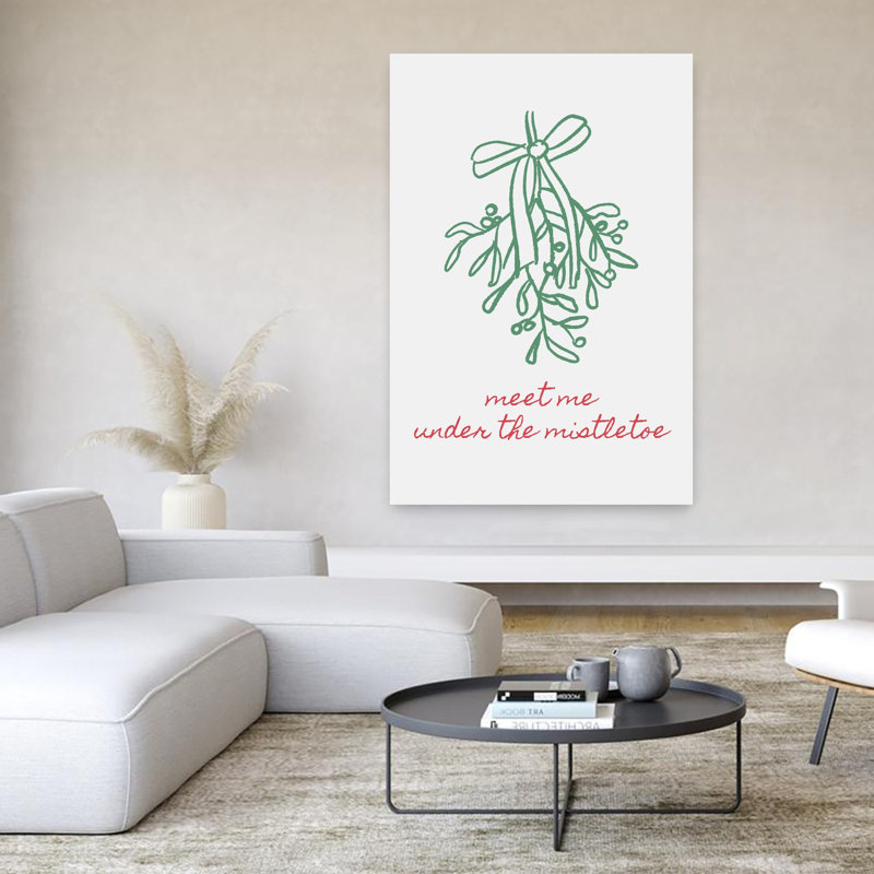 Contemporary Art Classic Elegant Minimalist Christmas Tree Winter Wall Art by Jolly And Dash - Wrapped Canvas Print