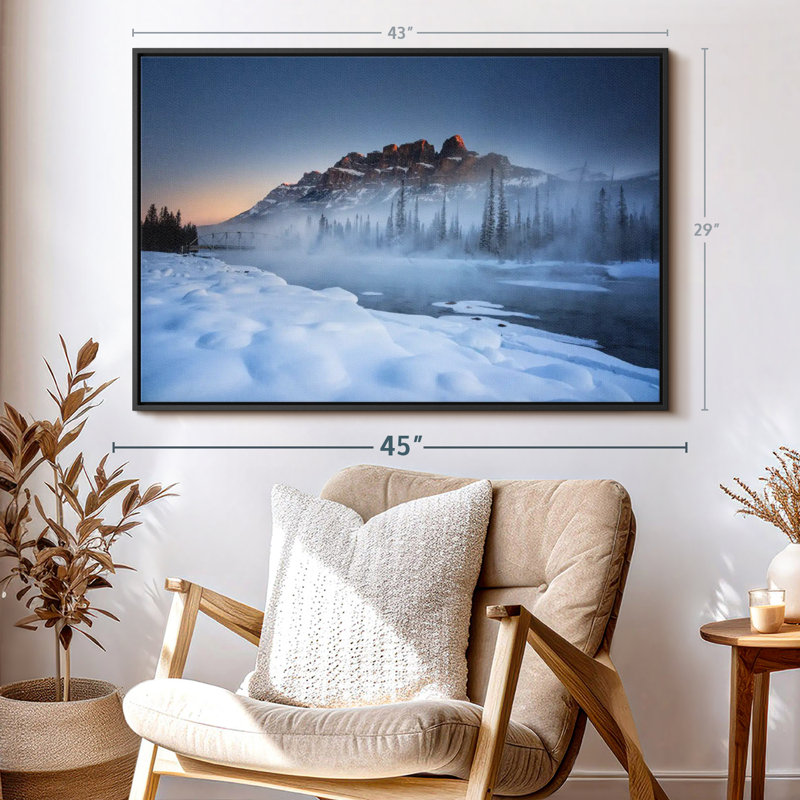 " Banff Snowfield ", 43" H x 29" W