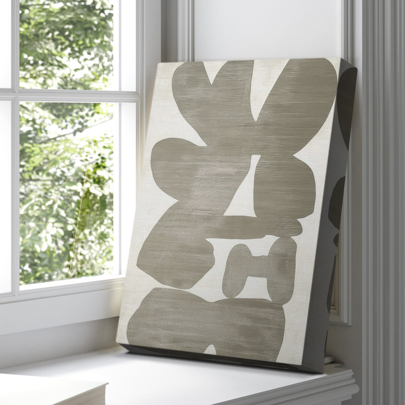 Toile tendue avec châssis abstrait CDXI, H 18 po x l 12 po