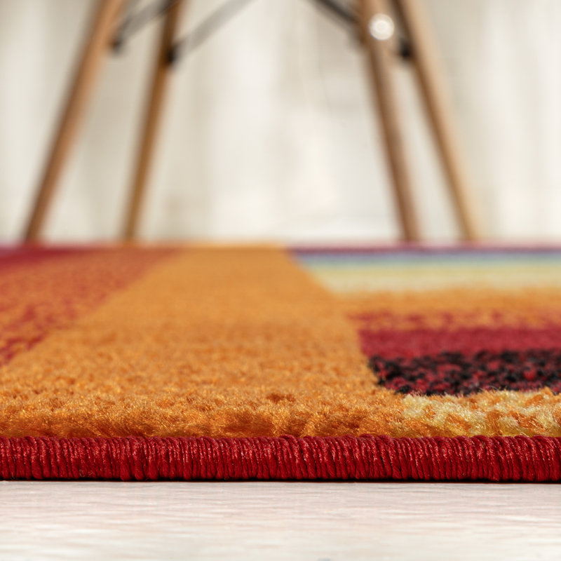 Keiera Rainbow Contemporary Stripe Multi Rug, Runner 2' x 7'10"