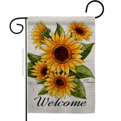 Double Sided 222 in. H x 156 in. W Polyester Garden flag