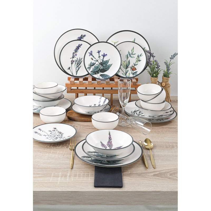 Ensemble de 6 assiettes en céramique Dilesh