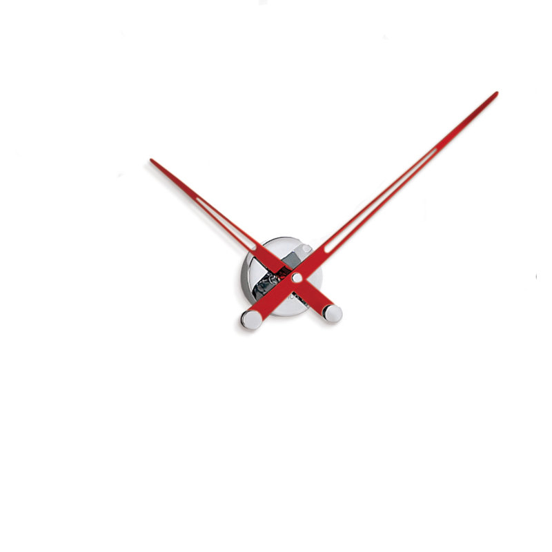 Axioma Metal Analog Wall Clock, Red