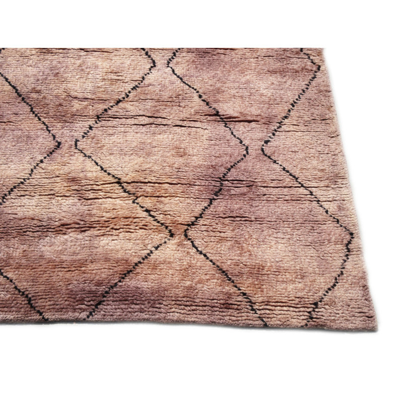 Tapis marocain moderne noué à la main 6 X 8