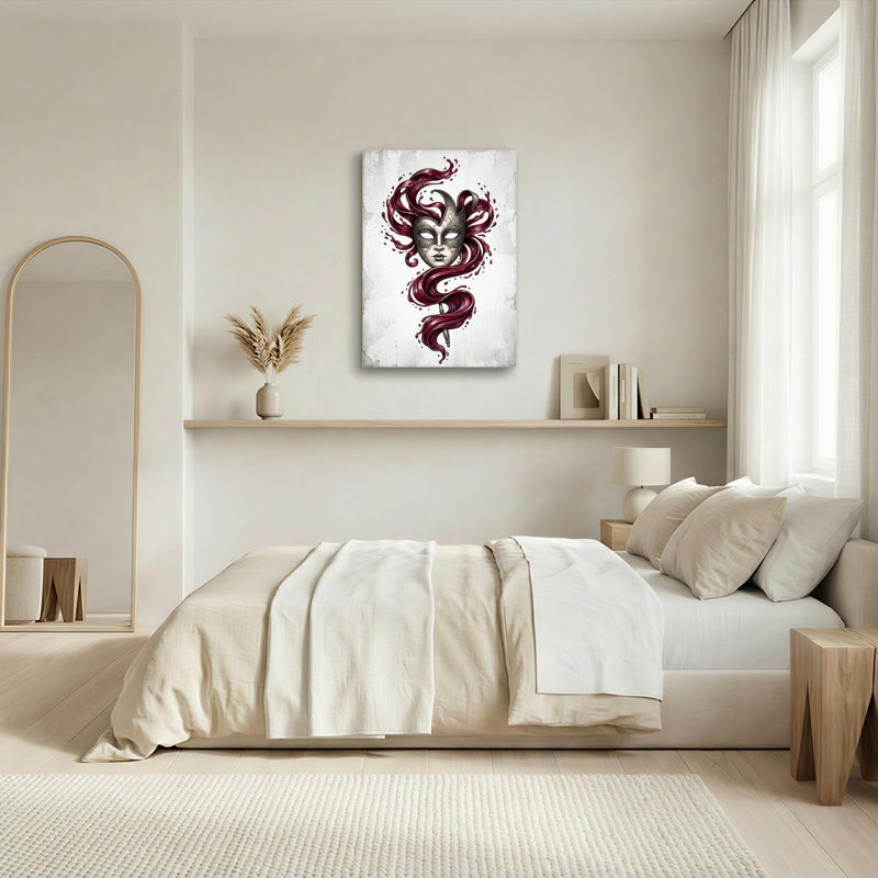 Ensemble de 1 tableau mural sur toile avec masque capillaire, H 30 po x l 20 po, Wrapped Canvas