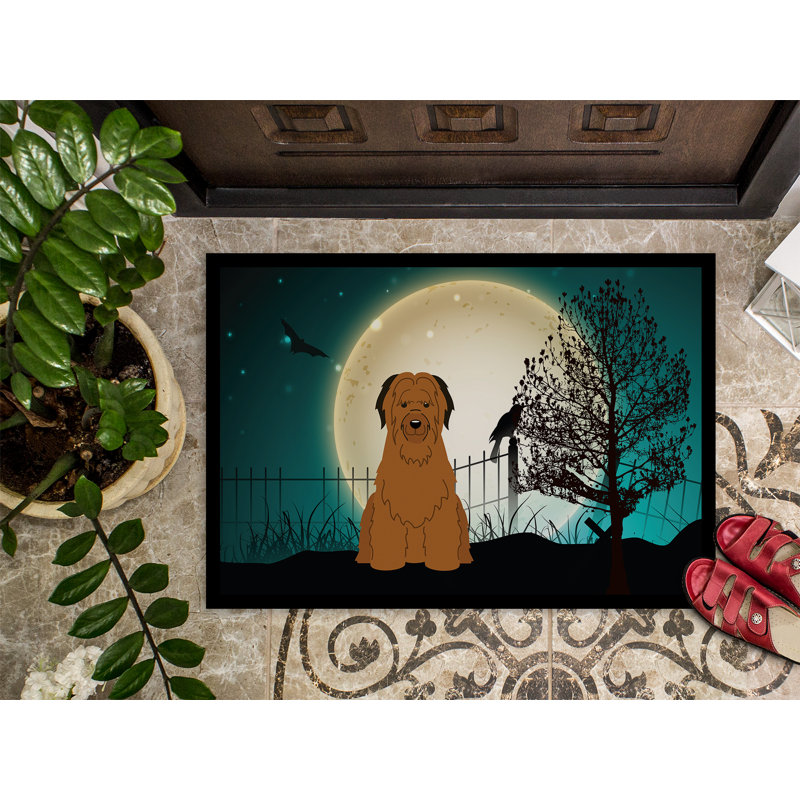 Tapis d'extérieur antidérapant Caillo Halloween, Brun, Rectangle 2 pi x 3 pi