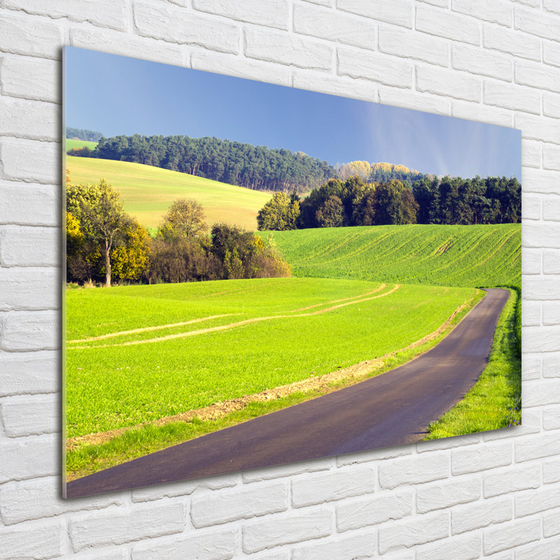 Dirt Road - No Frame Print on Glass