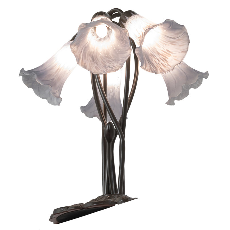Tiffany Table Lamp, Gray, In-Line