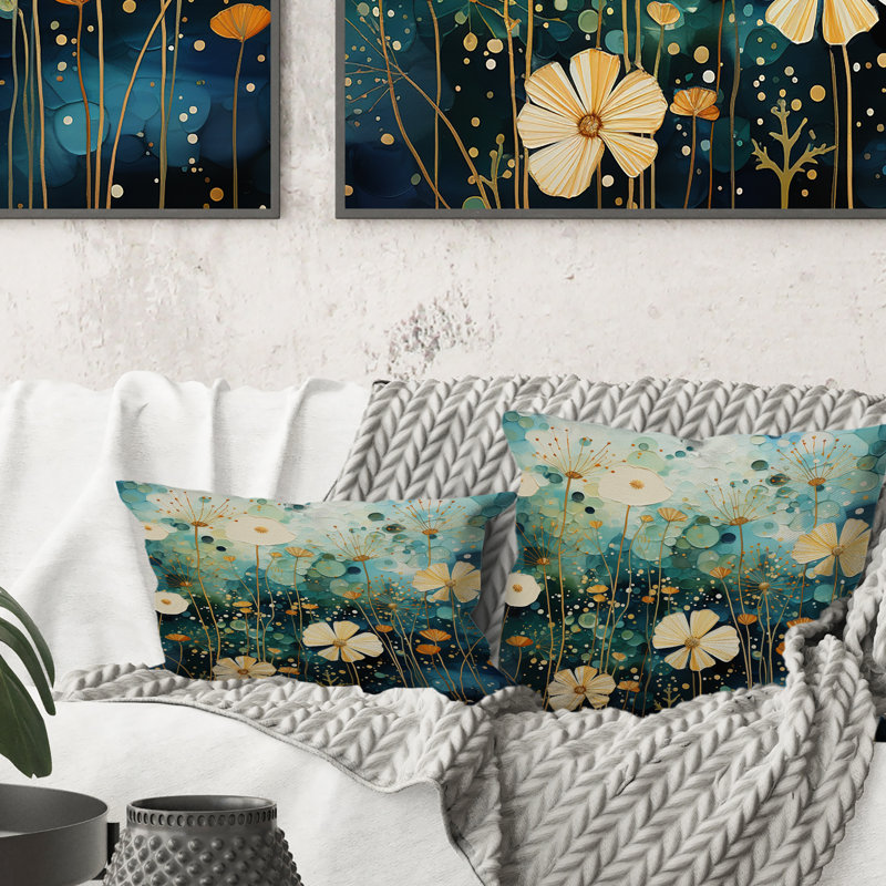 Coussin Green Oasis Tranquil Oasis I - Abstract Botanicals