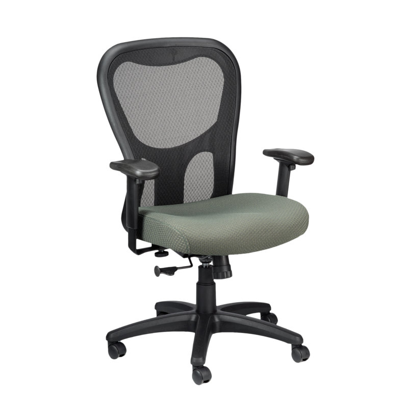 Tempur-Pedic TP9000C Mesh Swivel Task Chair with Tempur Material, Cooling Gel Layer, Adjustable Armrests, and Lumbar Support