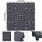 44 Pack Outdoor Interlocking Deck Tile Plastic Flooring for Patio, Balcony,Backyard
