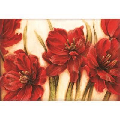 Elegant Flowers 2 - Wrapped Canvas Painting