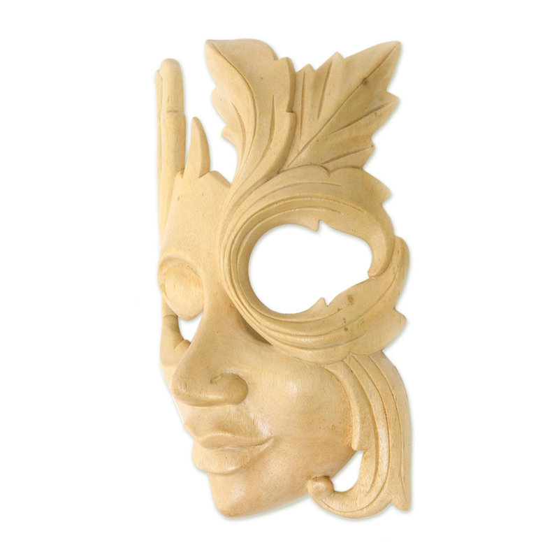 Décoration murale moderne en bois d'hibiscus