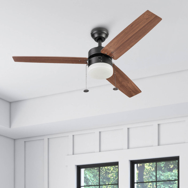 Elamin 48'' Ceiling Fan with LED Lights